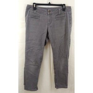 Cabi Jeans Womens Sz 4 Gray Skinny Leg Zip Ankle Cotton Stretch